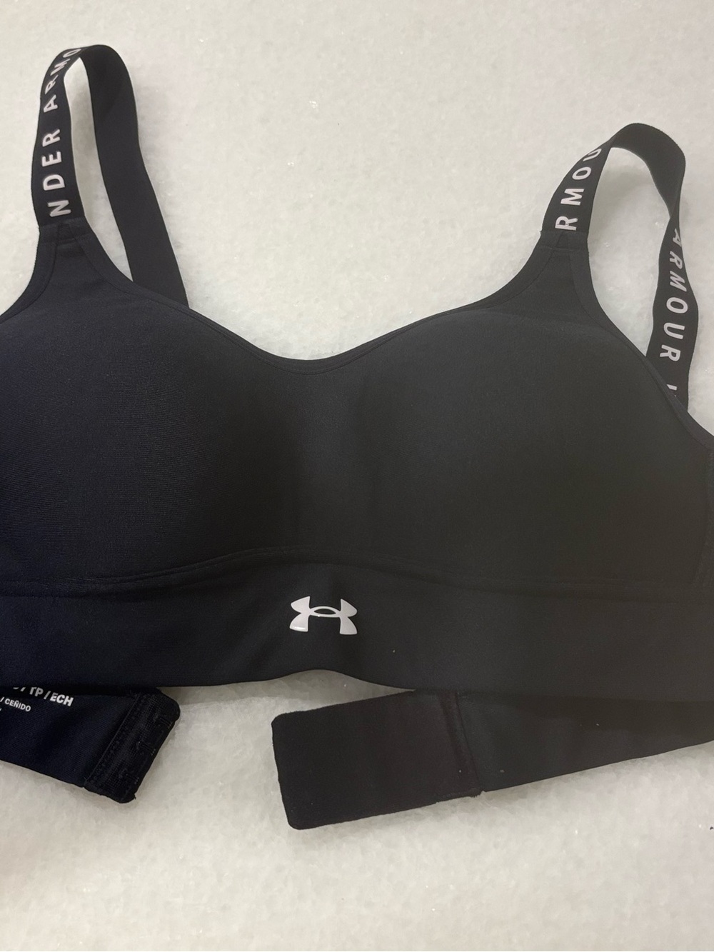 Under Armour Black Women’s Athletic Bikini Top with Logo Straps